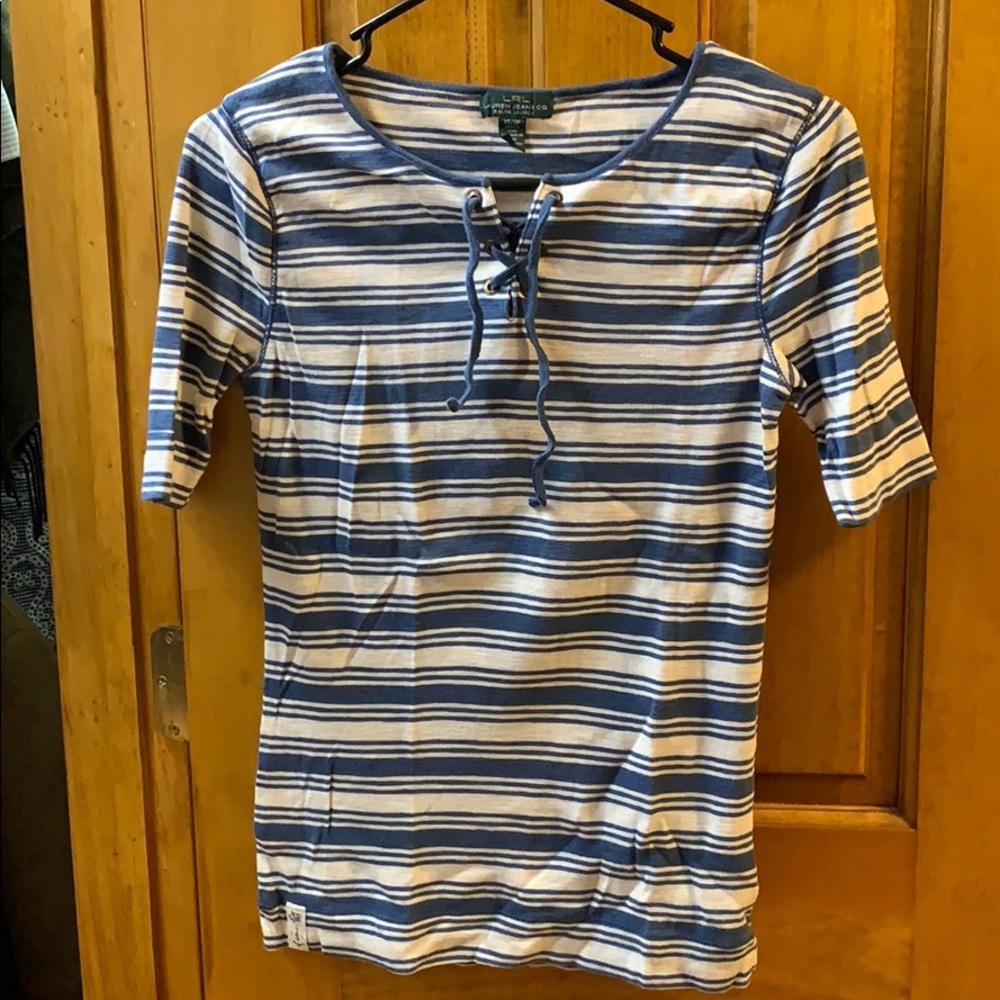 Lauren Jeans Co. 3/4 rugby shirt